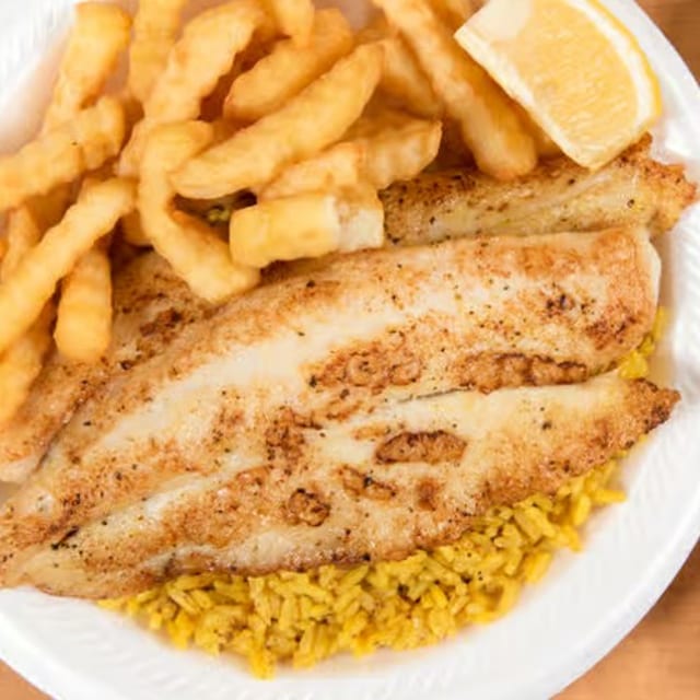 Cat Fish Combo ( Grilled or Fried ).